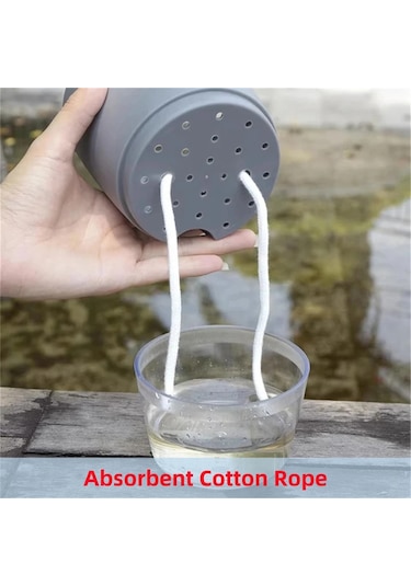 Katlı Topraksız Yetiştirme Saksısı Pamuklu Halatlı Kendiliğinden Sulama