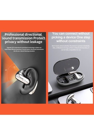 Leezsing Beyaz Q28 Bt 5.3 Kulaklık - 10 Saat Müzik Süresi, 400mah Şarj Kutusu, Full-range Hoparlör