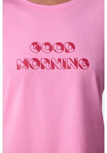 Penti Pembe Ent Morning Pamuklu Kapri Pijama Takımı