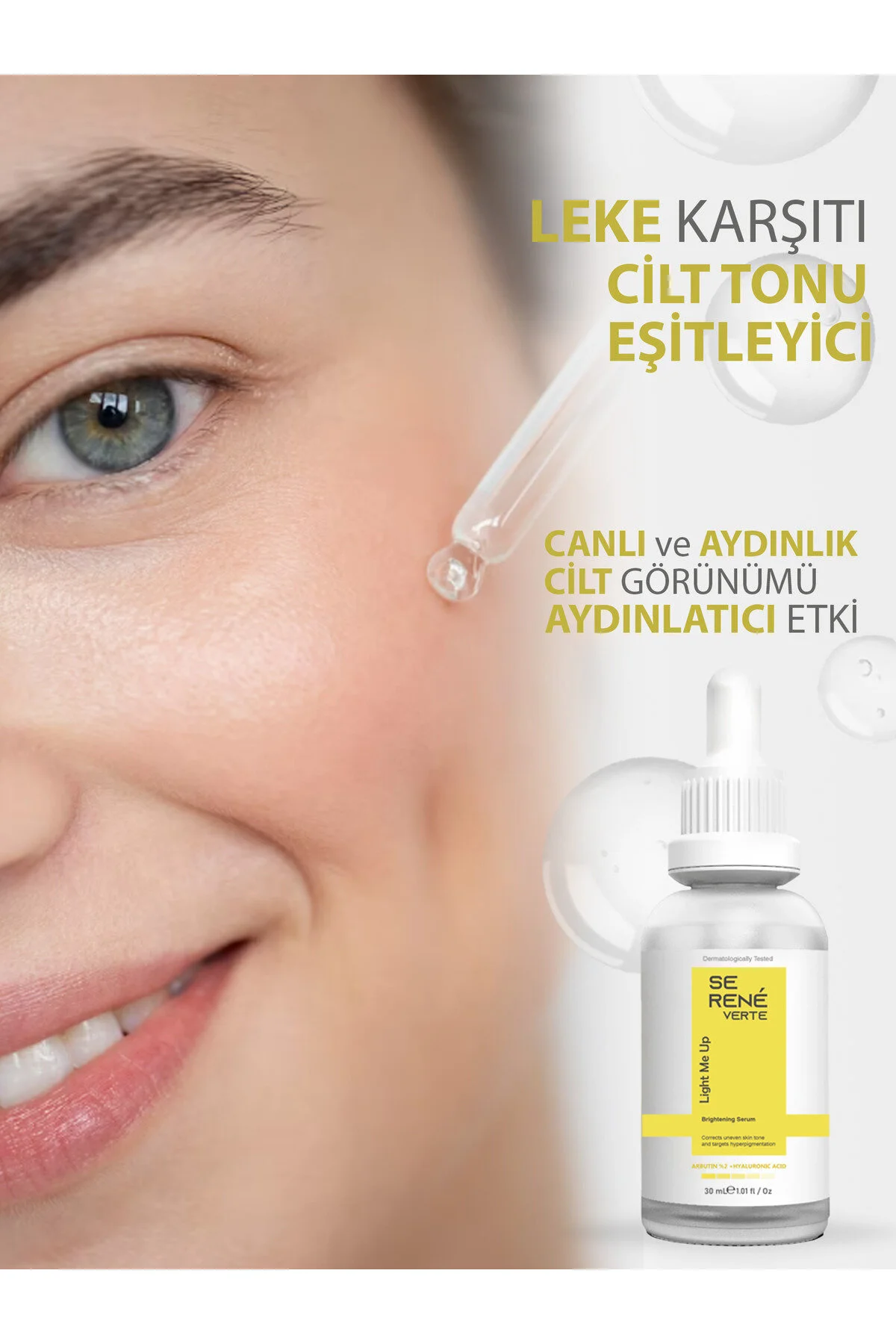Se Rene Verte Leke Karşıtı Arbutin Cilt Bakım Serumu 30 Ml Arbutin %2 + Hyaluronic Acid