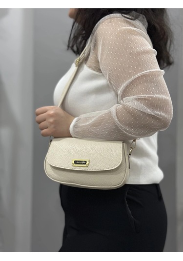 Biçomi Krem Cilt Jessi Çanta Krem