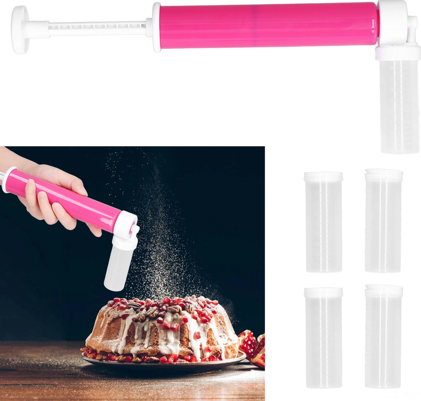 Kosona El İşlemli Pasta Boyama Spreyi, Profesyonel Pasta Dekorasyon Aleti, Kaçırmazsız, Kolay Kullanım, Ev Ve Mağaza Fırınlama Gereci