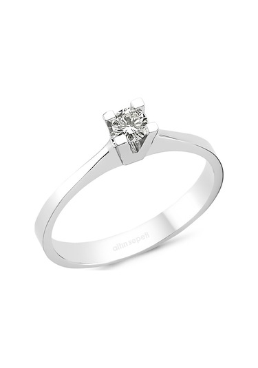 Pırlanta Tektaş Yüzük 0,14 Ct Yzas22043 Altınsepeti