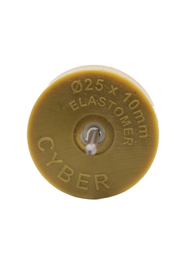 Çap 25X10 MM Elastomer Çivili Tapa(Beyaz-Kayın)