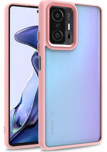 Xiaomi Mi 11T Pro 5G Kilif Kamera Korumali Mat Renkli Silikon 551649471