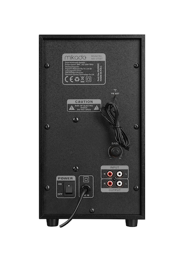 Mikado MD-370BT 2+1 38 W BT/AUX/USB/FM/LED Işıklı Multimedya Hoparlör