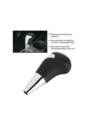 Wezone Toyota Hilux Revo Fortuner 2005-2016 Otomatik Vites Topu - Deri + Aluminyum,  Uyumlu, Pc466-0k004  --