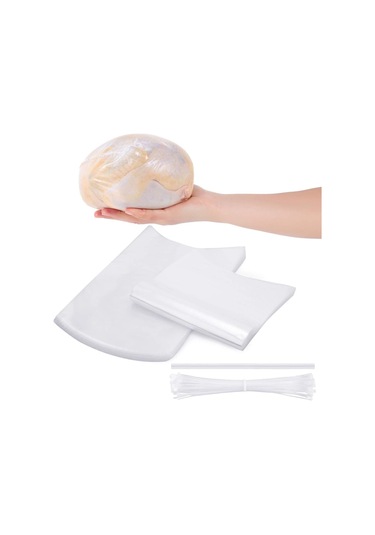 Suntek 100 Adet Şeffaf Kümes Hayvanı Shrink Torbası Çok Temizlemek