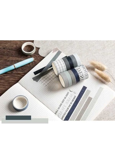 Novahub Japon Washi Bant - 2 Metre Set, 10'lu Paketleme Ve Dekorasyon İçin Hediye Zenginliği