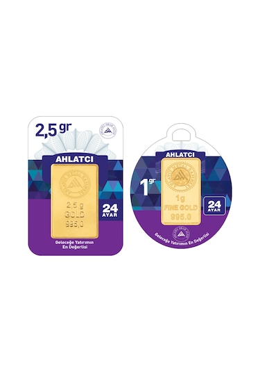 Ahlatcı Kuyumculuk 24 Ayar Külçe Altın 2.5 + 1 G
