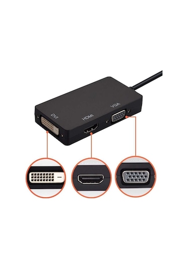 Displayport To Hdmi Vga Dvi Çevirici Dp Dönüştürücü Display Port
