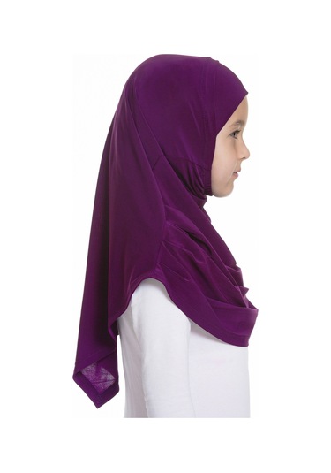 Şarabi Pratik Hazır Geçmeli Çocuk Tesettür Bone Sandy Kumaş Kendi Çok Renkli