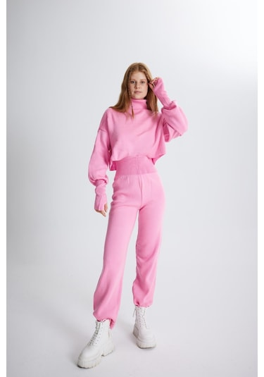 Holly Lolly Alt Üst Triko Thinky Takım Pembe
