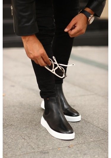 Serhat Özköroğlu -siyah Erkek Chelsea Bot Siyah Siyah