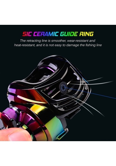 Maoyaya Dw130 Metalik Sağ El Olta Makarası, 7.2:1 Dişli, 10kg Çekme Gücü