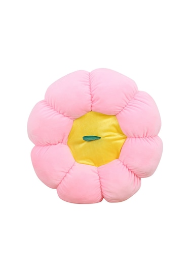 Gajeena Mavi Puf Kürdan Minder - 38 Cm Çaplı Yumuşak Peluş - Ofis, Araba, Sandalye, Yatağa Uygun - Konforlu Dinlenme Yastığı Diğer