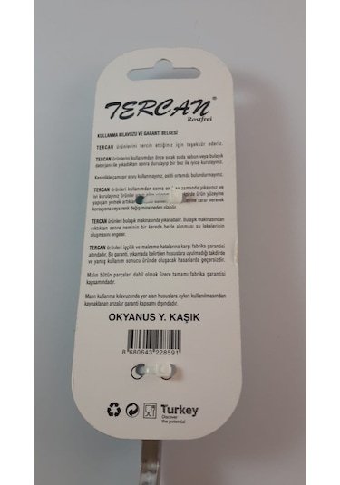 Tercan Okyanus Çatal Kaşık Bıçak Seti 89 Parça Gri