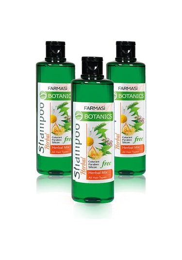 Botanics Herbal Mıx Şampuan-500 Ml 3 Adet