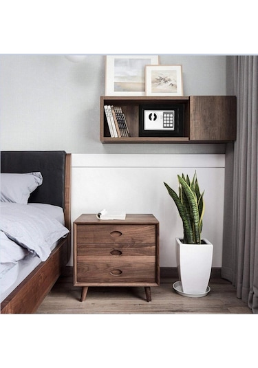 Şifreli Çelik Kasa - Mini Şifreli Elektronik Çelik Kasa - 23 X 17