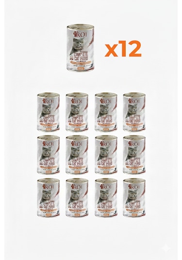 Yetişkin Kedi Somon Konservesi 12 Adet X 400 Gr.