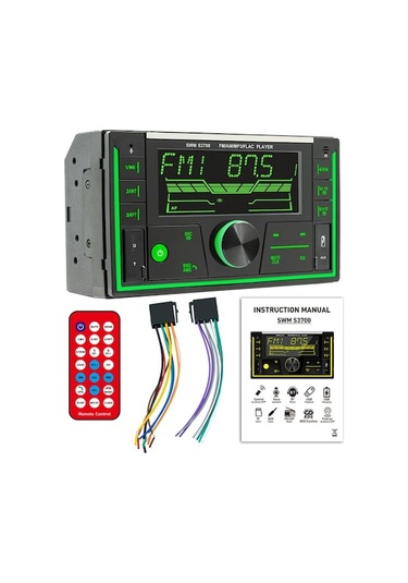 Çift Usb'li Bluetooth Araç Mp3 Çalar - Ses Asistanlı Konum Belirleme Ve Radyo Özellikli