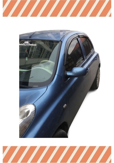 Nıssan Micra 2003-2010 Modellerine Özel 4'lü Mügen Tip Cam Rüzgarlığı