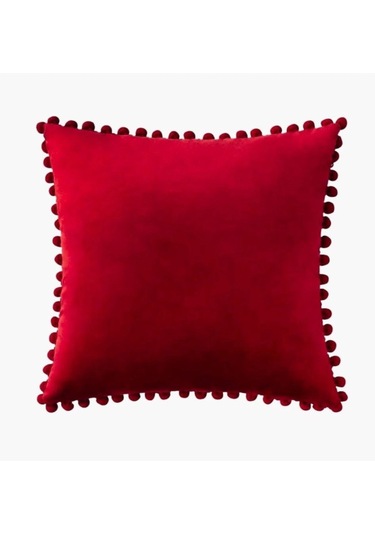 Mercansa 2'li Ponponlu Kırlent Kılıf Seti 40x 40 Renkli