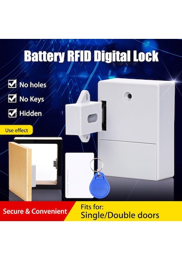 Pil Ic Kart Sensörü Kabin Çekmece Akıllı Smartlock Dıy Görünmez Gizli Dijital Kilit Deliksiz 1-diğer