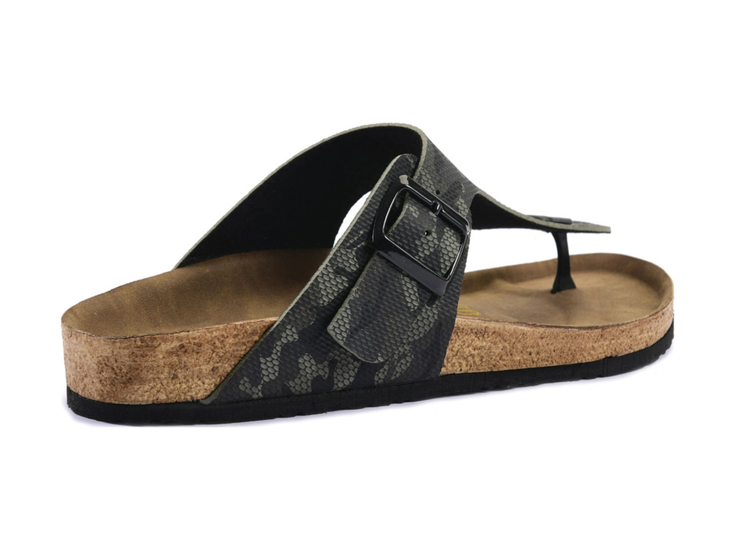 Slazenger Luke Erkek Parmak Arası Haki Kamuflaj Terlik Haki Kamuflaj