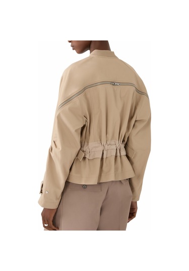 3.1 Phillip Lim Kadın Fermuarlı Kapsü Arka Bomber Ceket Haki
