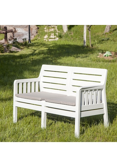 Lara 2'li Koltuk Balkon&Teras Bahçe Koltuk / Beyaz
