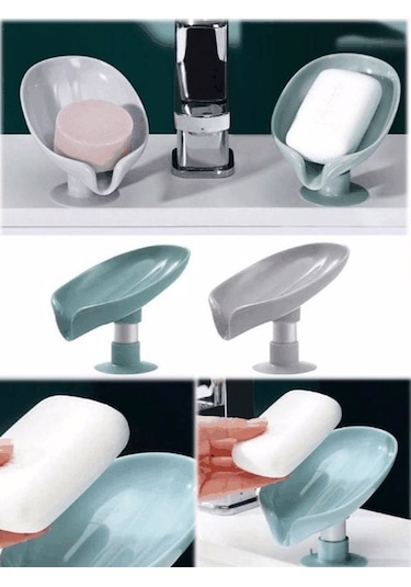 Lotus Yaprağı Görünümlü Banyo Mutfak Jakuzi Su Giderli Sabunluk