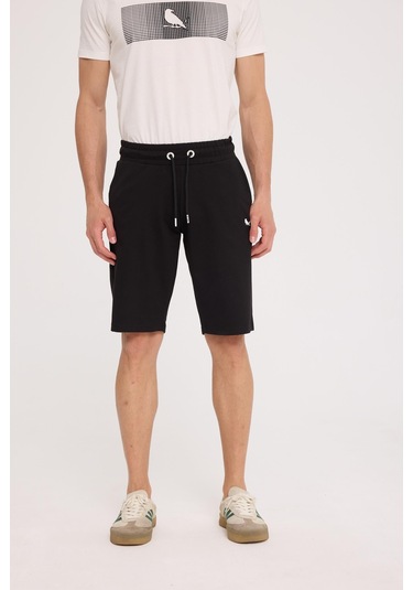 The Crow Tango Sweatshort Siyah Polyester Pamuk Şort Siyah
