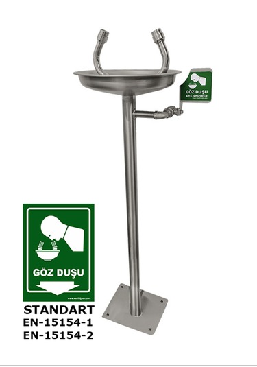 Ea 2028 Acil Göz Yıkama Duşu - Boy Tipi Paslanmaz