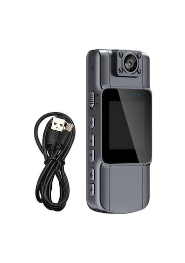 Pazly Vücut Video Uhd Ses Mini Kayıt Kamerası D12552-1 4k Dijital Ro
