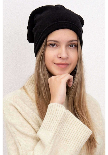 Royaleks Polar Unisex İpli Bere Ve Boyunluk Siyah Diğer