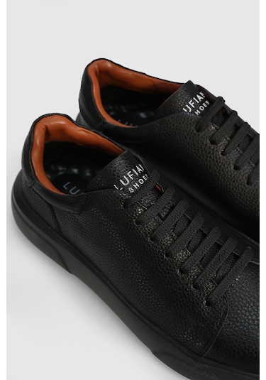 Siyah Hakiki Deri Bağcıklı Casual Ayakkabı Tommy M Siyah Siyah Hakiki Deri Bağcıklı Casual Ayakkabı Tommy M Siyah