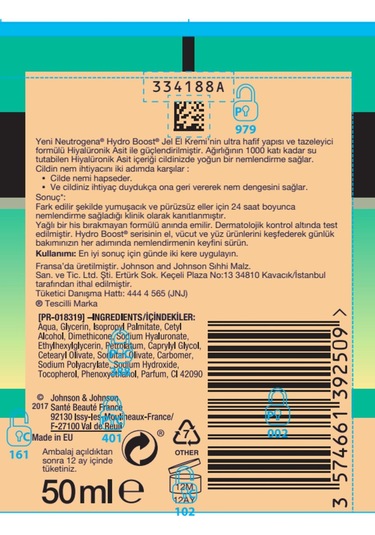 Neutrogena Hydro Boost El Kremi 75 ML X 2 Adet