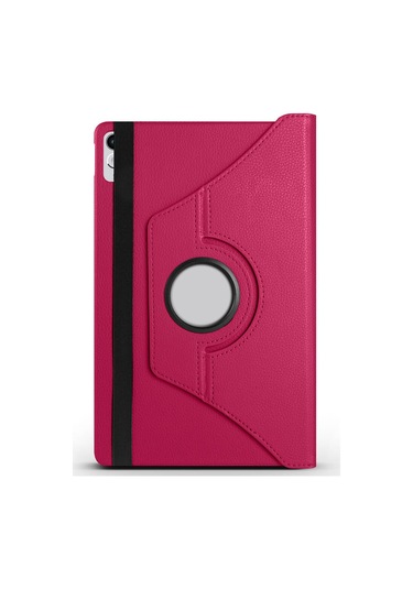 Teknocep Lenovo Tab P11 11.5 2.nesil Tb350uf Uyumlu Dönebilen Standlı Kılıf-pembe K Tablet Kılıfı