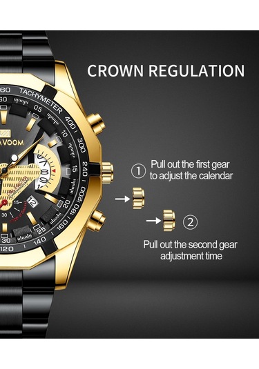 Siyah Va Va Voom Üst Marka Lüks İzle Moda Rahat Askeri Kuvars Spor Kol Saati Tam Çelik Su Ge Saat Relogio Erkek Kol Saati 57979090