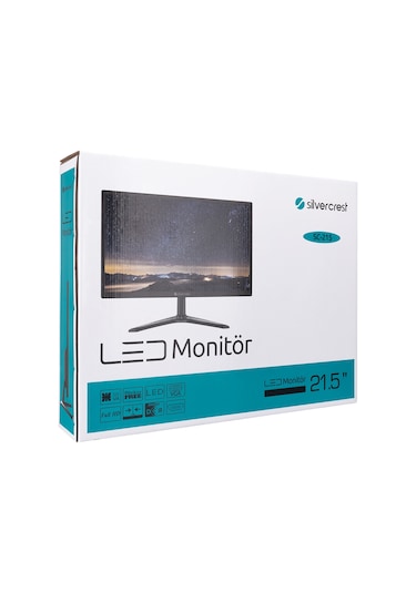 SilverCrest SC-215 21.5" 5 MS 60 Hz VGA+HDMI Full HD LED Monitör