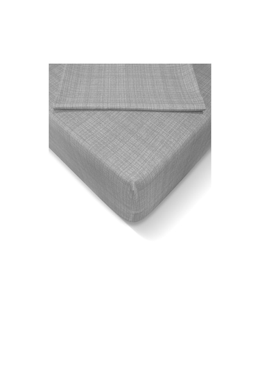 Alla Turca Ranforce 160x200 Cm Lastikli Çarşaf Seti - Gri