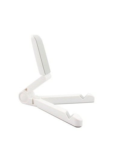 Shineyee Ayarlanabilir Cep Telefonu Tablet Standı Taşınabilir Katlanır Tablet Telefon Tutucu Abs Telefon Standı Geniş Uyumluluk Beyaz