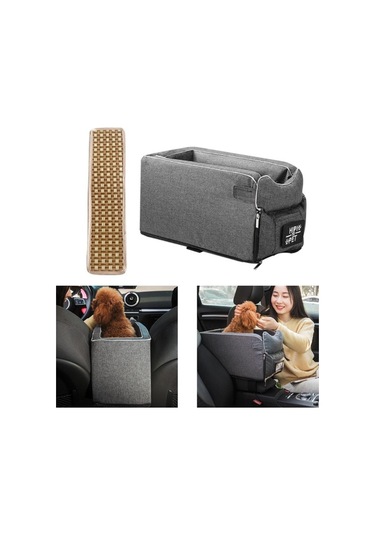 Fochsia F Fityle Pet Araba Booster Koltuk Köpekleri Taşıyıcı Araba Koltuk Sepeti İle Yaz Mat Mat Be