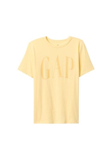 Gap V-frch Logo Arch Tee Sarı Erkek Çocuk Kısa Kol T-shirt SARI