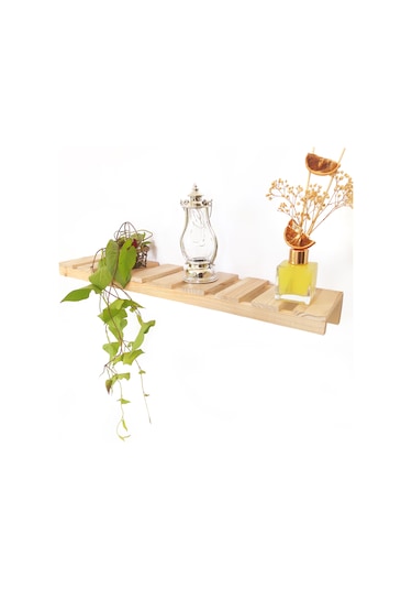 Ahşap Duvar Rafı Salon, Oda, Banyo Ve Mutfak Düzenleyici Organize