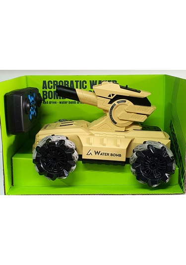 Oyuncak Uzaktan Kumandalı Şarjlı Sesli Su Boncuğu Atan Tank