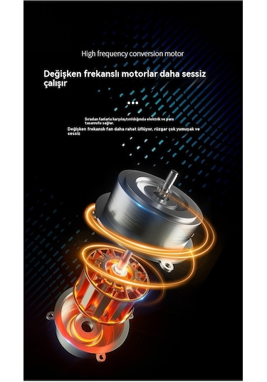 Modern Akıllı Uzaktan Kumanda Vidalı Fan Işığı Mini Fan Işığı Koku Fanı Işığı - Beyaz