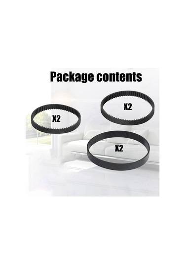 Crackedice Bissell Proheat 2x Revolution İçin 6 Parça Yedek Vakum Kayışı Seti