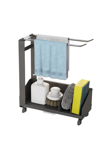 Paslanmaz Çelik Mutfak Düzenleyici - Süngerlik, Havlu Askılı Lavabo Depolama, Çıkarılabilir Mutfak Aksesuarları Diğer